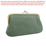 Royal Bagger Clutch Purses for Women Genuine Cow Leather Coin Purse Card Holder Fashion Casual Kiss Lock Phone Wallet 1516