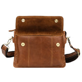 Royal Bagger Vintage Messenger Bags for Men Genuine Cow Leather Large Capacity Casual Shoulder Crossbody Bag 1522