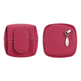 Royal Bagger Mini Lychee Pattern Coin Purse, Solid Color Buckle Key Earphone Storage Bag, Casual Change Pouch for Daily Use 1944